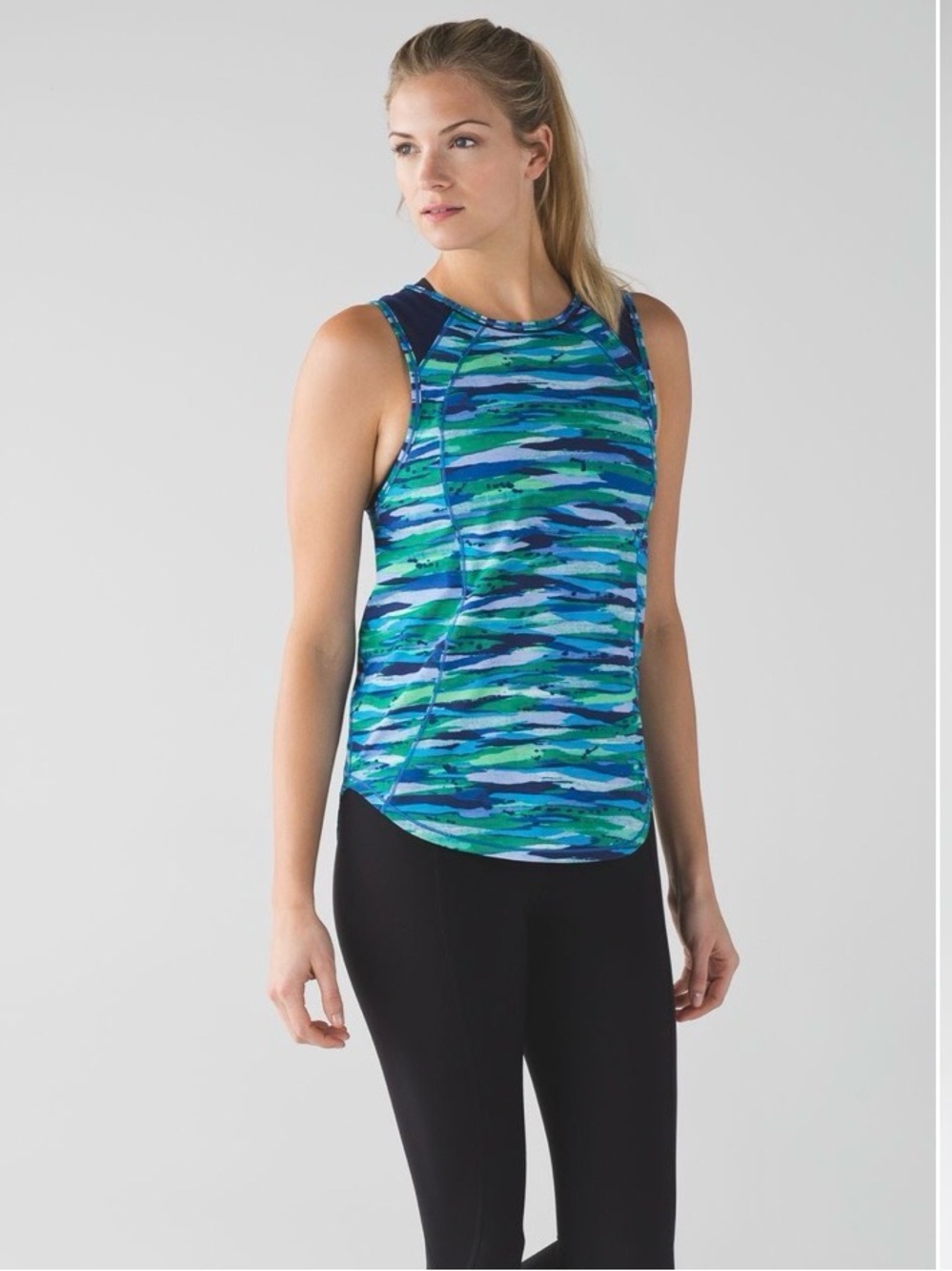 LULULEMON Sculpt Tank Seven Wonders Multi Hero Blue Size S (2-4)